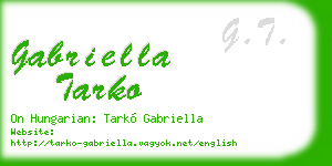 gabriella tarko business card